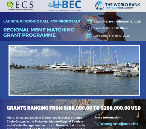 SAEDI Consulting Barbados Inc - OECS to Launch The Window 2 Call for Proposals of the Regional MSME Matching Grant Programme to Boost Blue Economies in Grenada, Saint Lucia, and Saint Vincent and the Grenadines