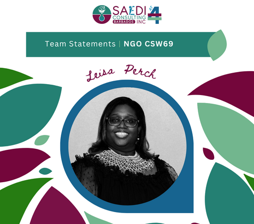 SAEDI Consulting Barbados Inc - Celebrating 4 Years of SAEDI Consulting - Team Statement #1